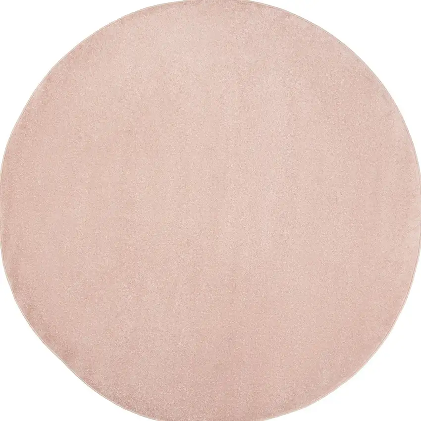 Pink Round Non Skid Indoor Outdoor Area Rug Photo 4