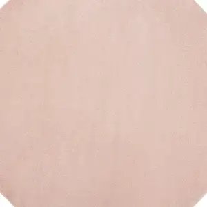 Photo of Pink Round Non Skid Indoor Outdoor Area Rug