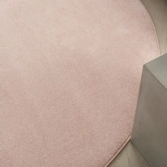 Pink Round Indoor Outdoor Area Rug Photo 9