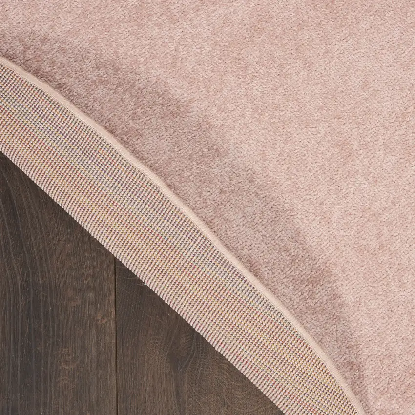 Pink Round Indoor Outdoor Area Rug Photo 9