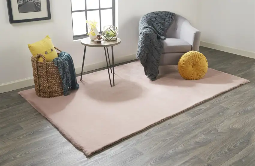 Pink Shag Area Rug Photo 5