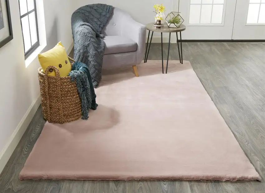 Pink Shag Area Rug Photo 6