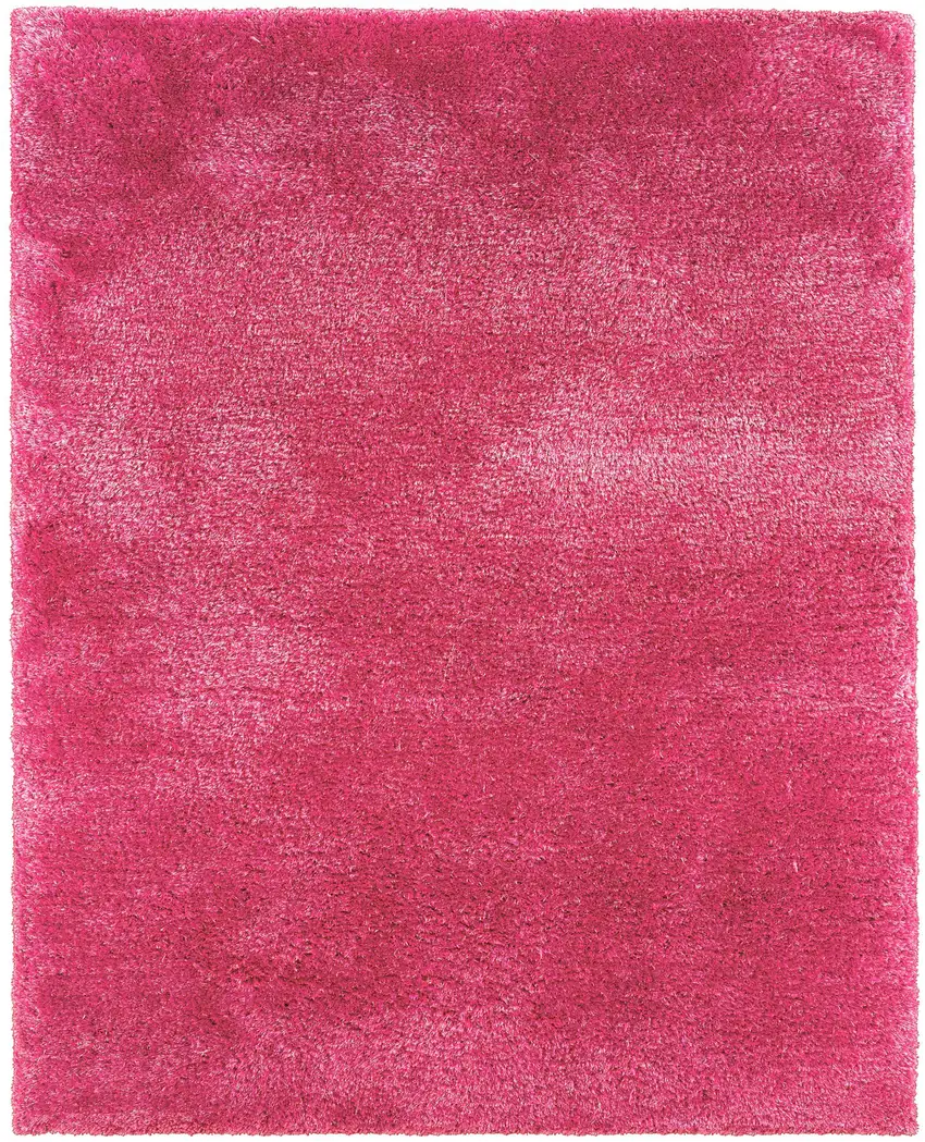 Pink Shag Hand Tufted Area Rug Photo 4