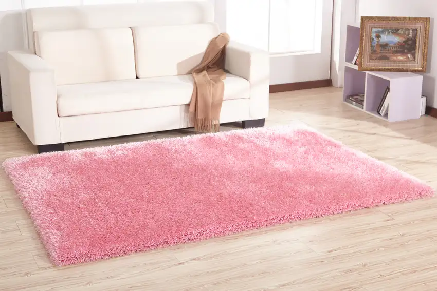 Pink Shag Hand Tufted Area Rug Photo 5
