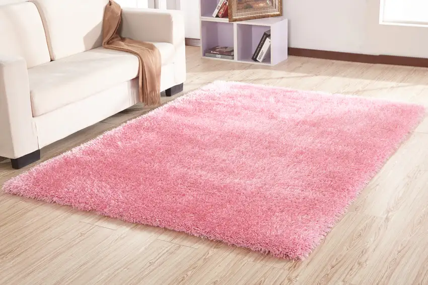 Pink Shag Hand Tufted Area Rug Photo 7