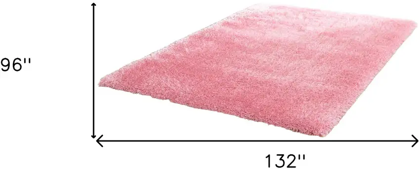 Pink Shag Hand Tufted Area Rug Photo 3