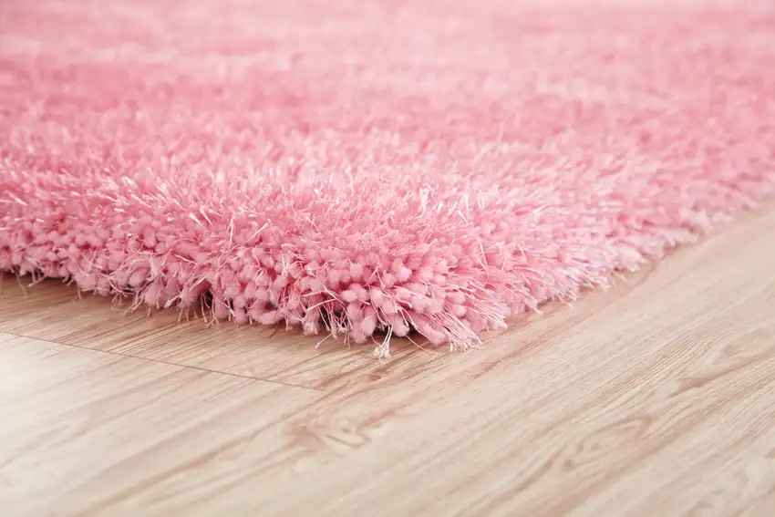 Pink Shag Hand Tufted Area Rug Photo 6