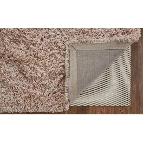Pink Shag Hand Tufted Area Rug Photo 8