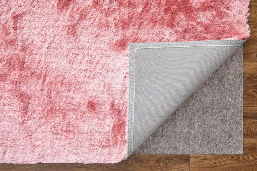 Pink Shag Hand Tufted Area Rug Photo 6