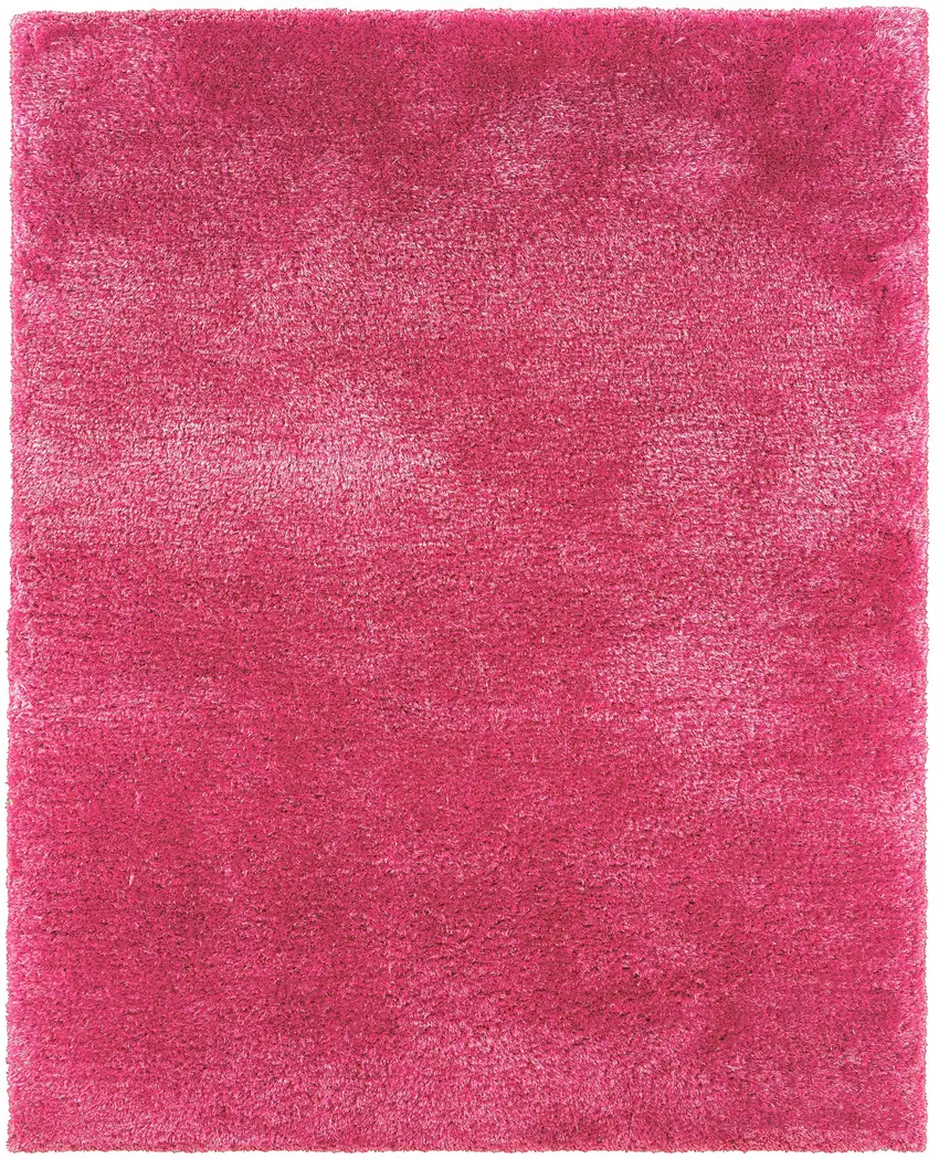 Pink Shag Hand Tufted Area Rug Photo 2