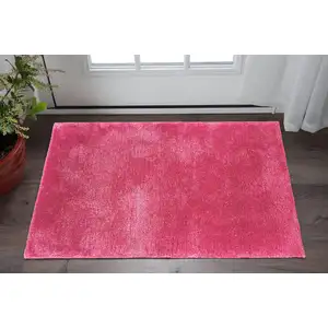 Photo of Pink Shag Hand Tufted Area Rug