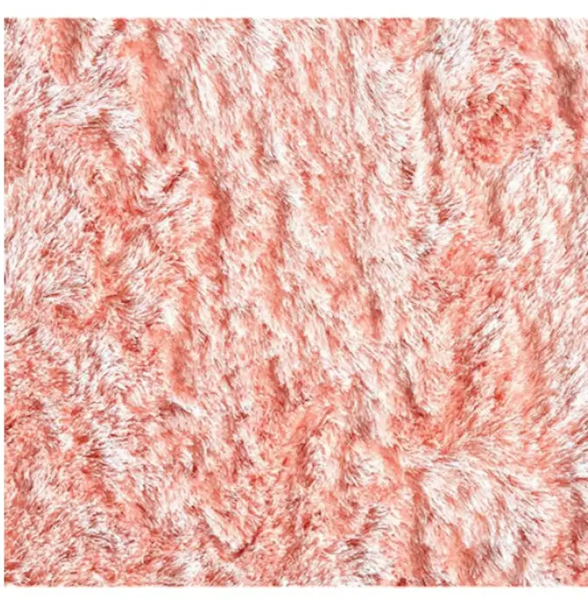 Pink Shag Tufted Handmade Area Rug Photo 8