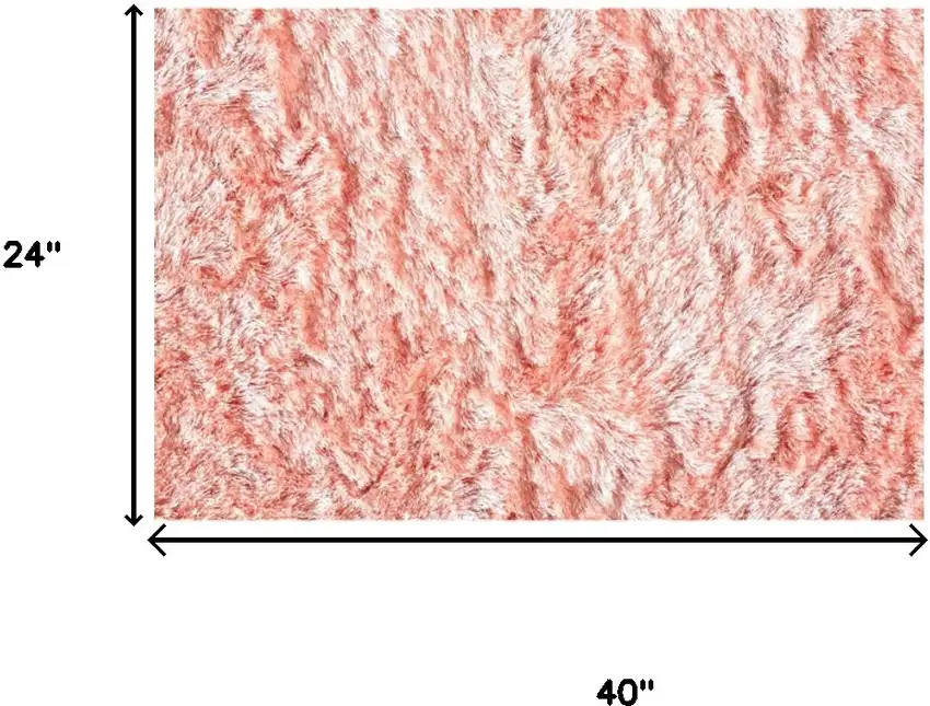 Pink Shag Tufted Handmade Area Rug Photo 3