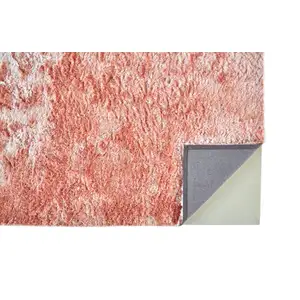 Photo of Pink Shag Tufted Handmade Area Rug