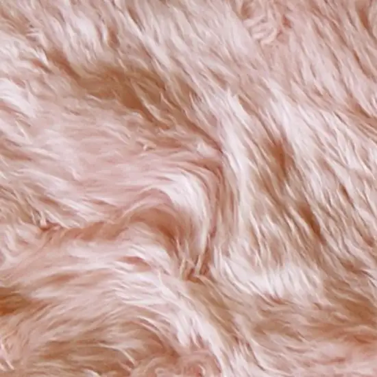 Pink Genuine Sheepskin Shag Area Rug Photo 4