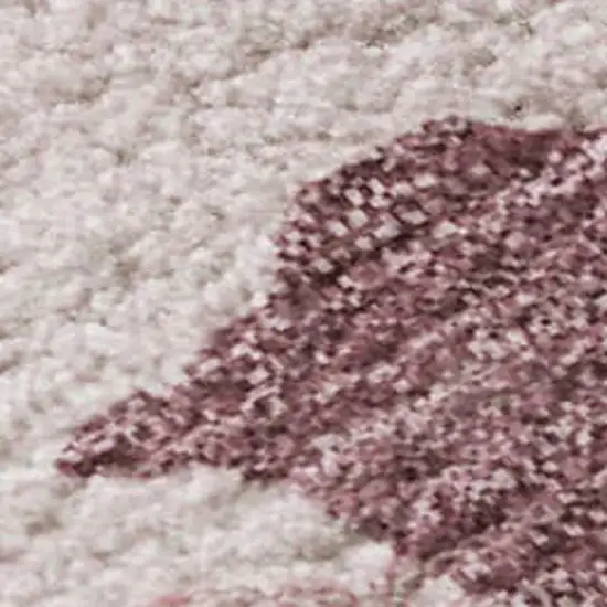 Pink Sky Blue And Ivory Abstract Washable Area Rug With UV Protection Photo 3