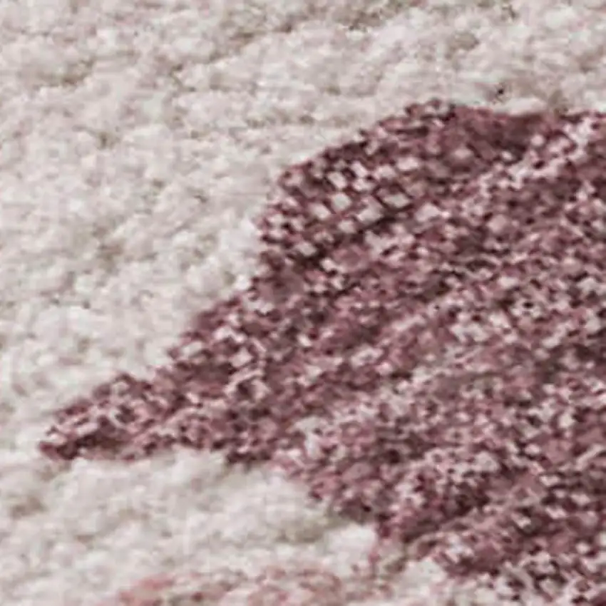 Pink Sky Blue And Ivory Abstract Washable Area Rug With UV Protection Photo 3