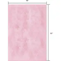 Photo of Pink Solid Modern Area Rug