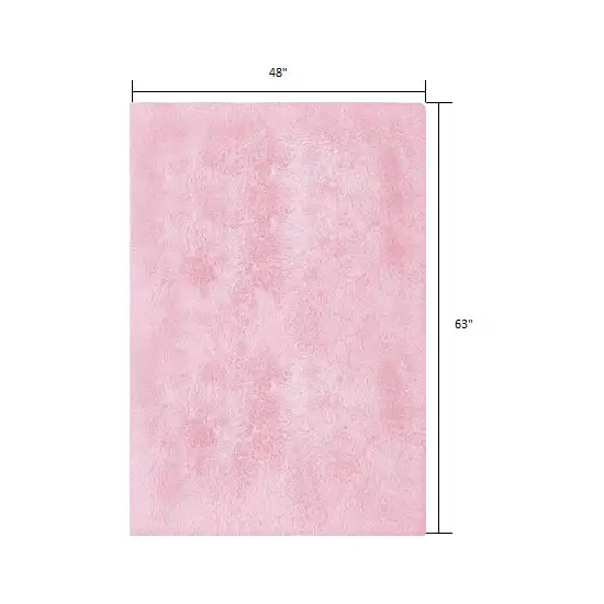 Pink Solid Modern Area Rug Photo 1