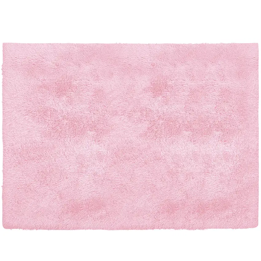 Pink Solid Modern Area Rug Photo 3