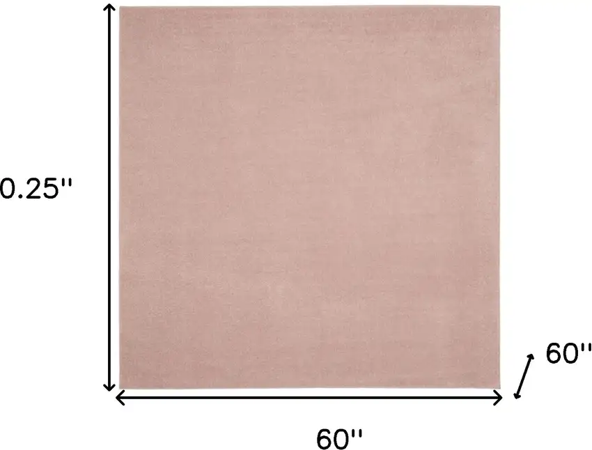 Pink Square Non Skid Indoor Outdoor Area Rug Photo 5