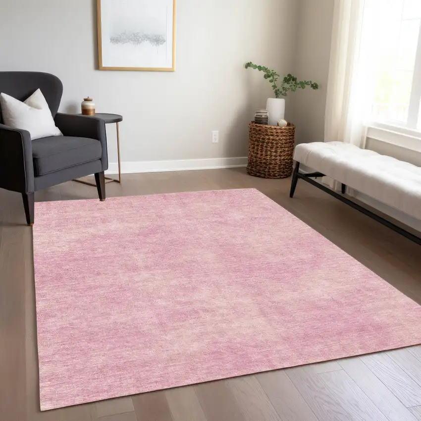 Pink Washable Indoor Outdoor Area Rug Photo 8