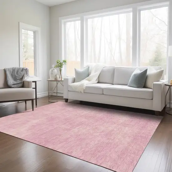 Pink Washable Indoor Outdoor Area Rug Photo 9