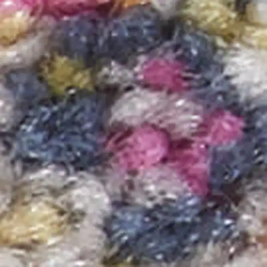 Ivory And Blue Medallion Area Rug Photo 1