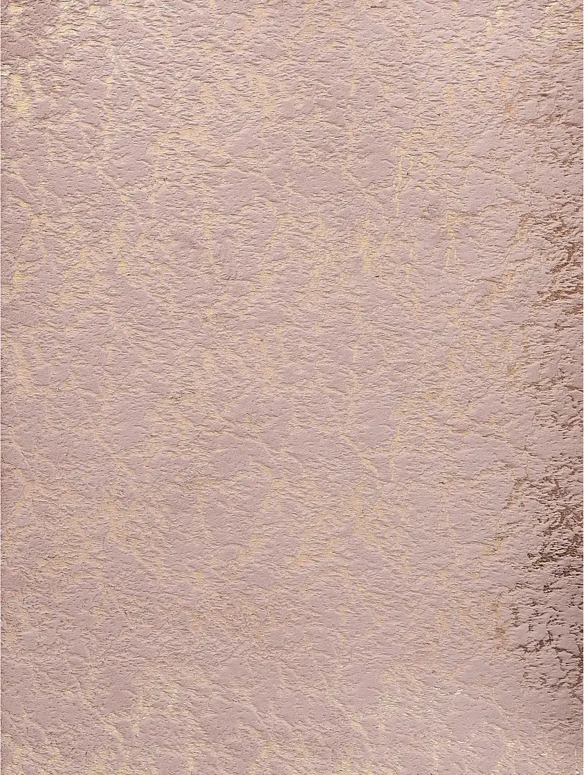 Pink and Gold Faux Fur Abstract Shag Non Skid Area Rug Photo 2