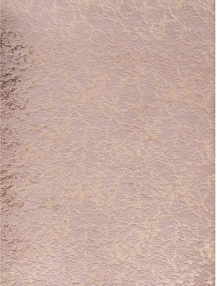 Pink and Gold Faux Fur Abstract Shag Non Skid Area Rug Photo 2