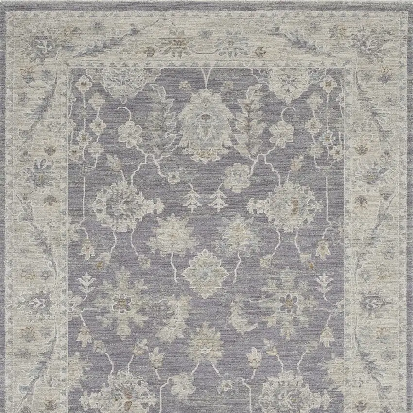Pink and Ivory Floral Power Loom Area Rug Photo 9
