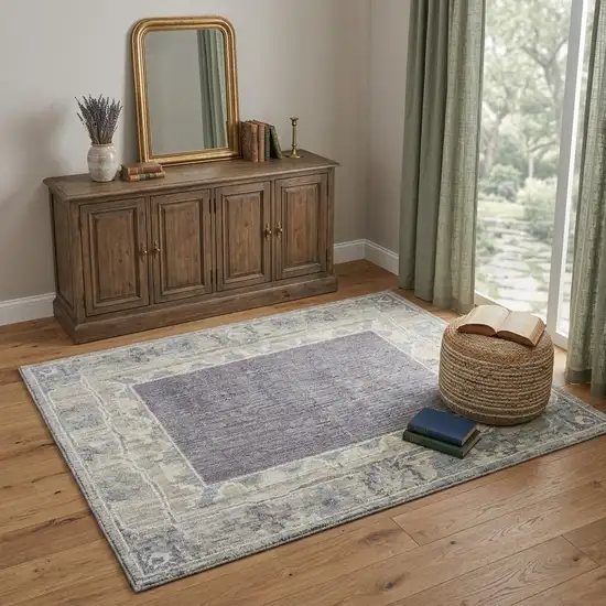 Pink and Ivory Floral Power Loom Area Rug Photo 1