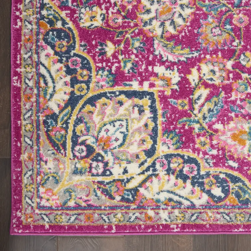 Gold And Beige Medallion Area Rug Photo 1