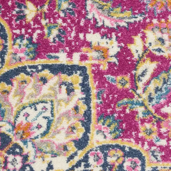 Gold And Beige Medallion Area Rug Photo 6