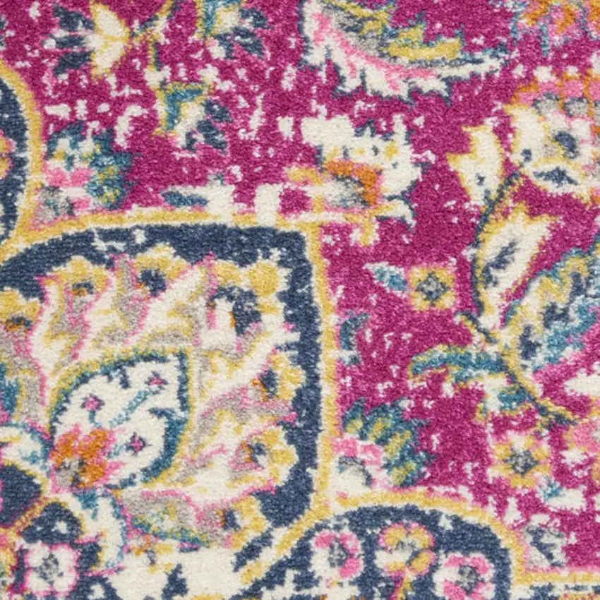 Gold And Beige Medallion Area Rug Photo 6