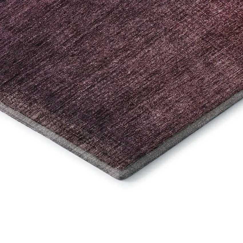 Plum And Beige Abstract Washable Area Rug With UV Protection Photo 9