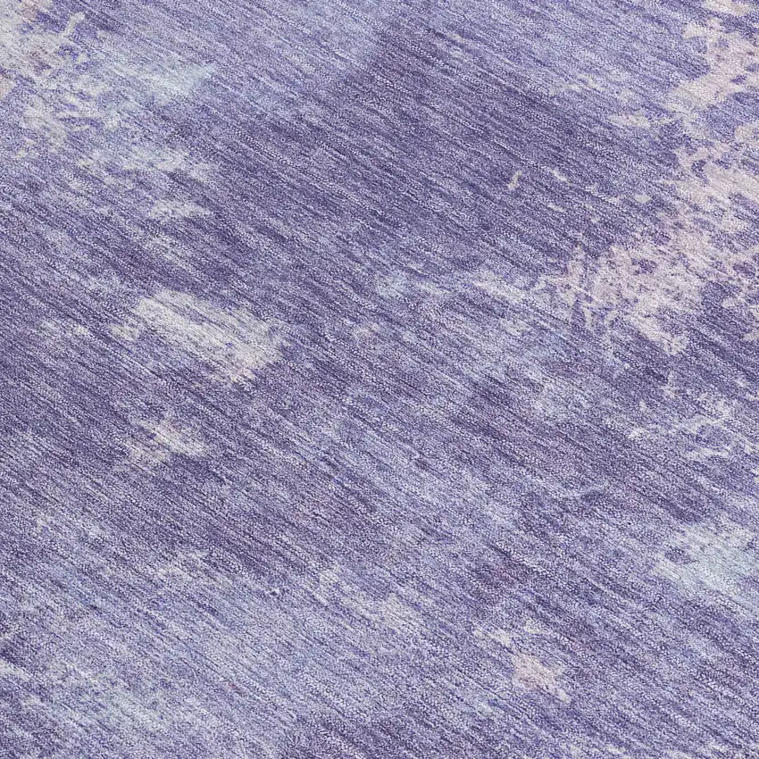 Plum And Gray Abstract Washable Indoor Outdoor Area Rug Photo 3
