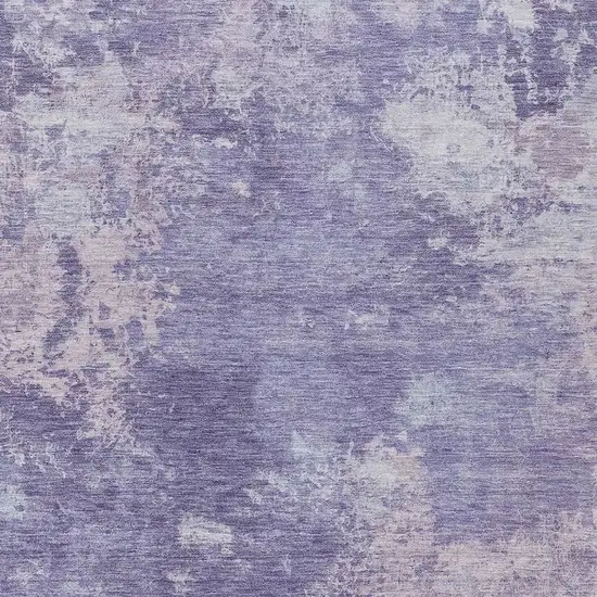 Plum And Gray Abstract Washable Indoor Outdoor Area Rug Photo 3
