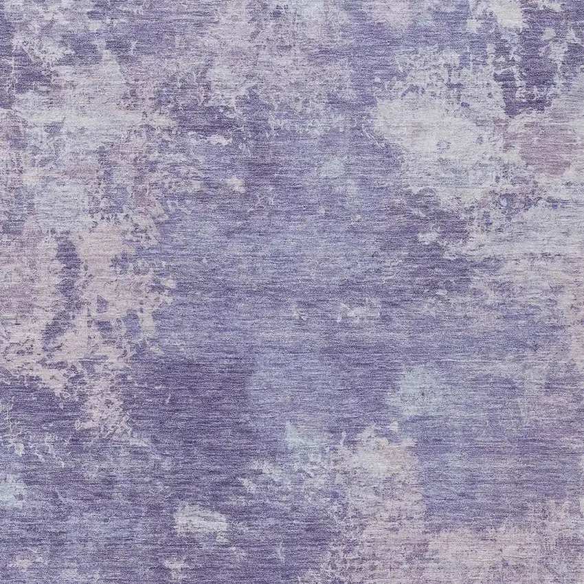 Plum And Gray Abstract Washable Indoor Outdoor Area Rug Photo 3