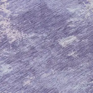Photo of Plum And Gray Abstract Washable Indoor Outdoor Area Rug
