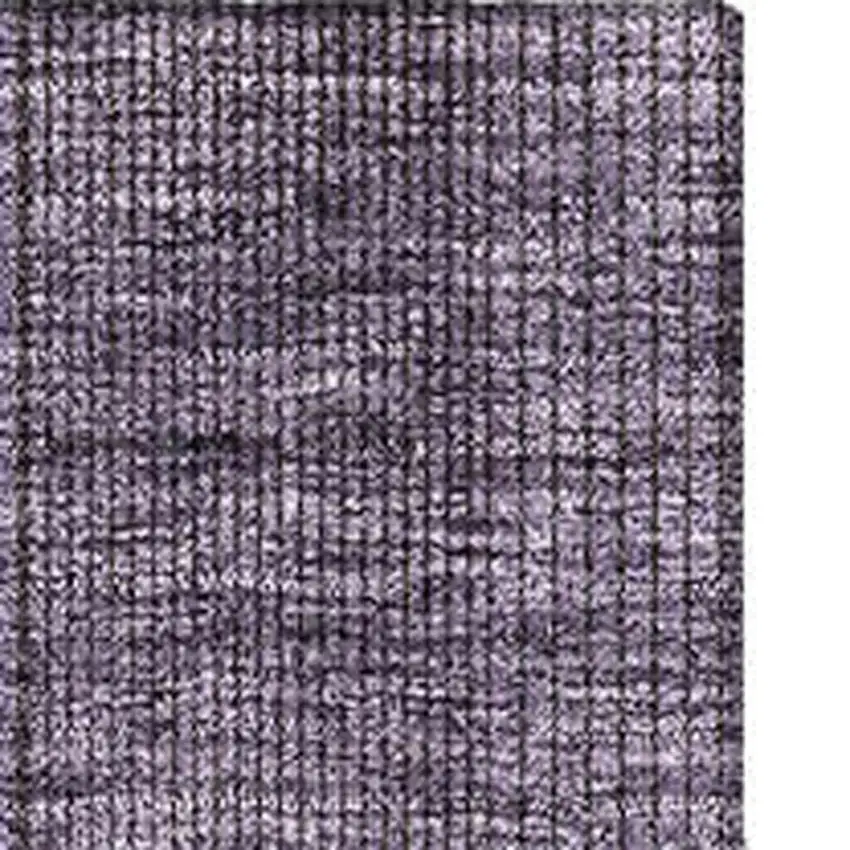 Plum And Gray Striped Washable Area Rug With UV Protection Photo 4