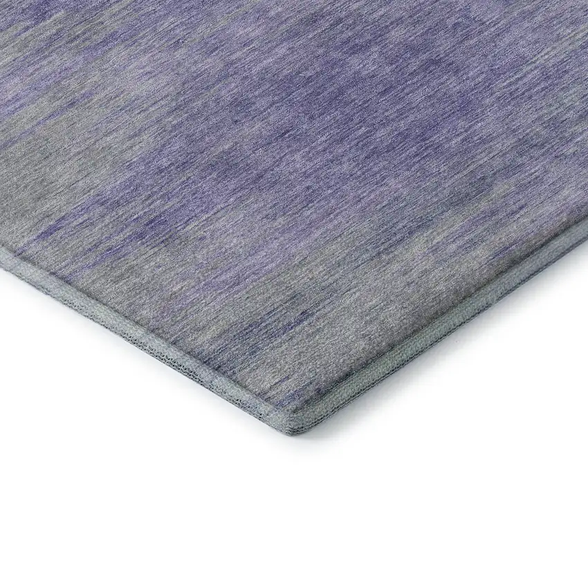 Plum And Ivory Abstract Washable Area Rug With UV Protection Photo 7