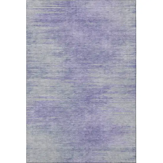 Plum And Ivory Abstract Washable Area Rug With UV Protection Photo 3