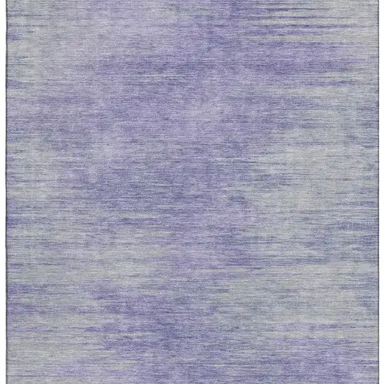 Plum And Ivory Abstract Washable Area Rug With UV Protection Photo 4