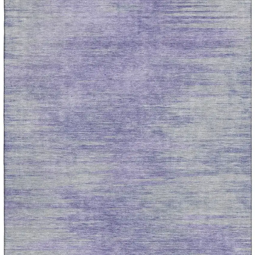 Plum And Ivory Abstract Washable Area Rug With UV Protection Photo 4