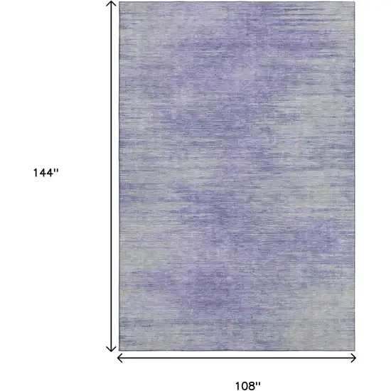 Plum And Ivory Abstract Washable Area Rug With UV Protection Photo 3