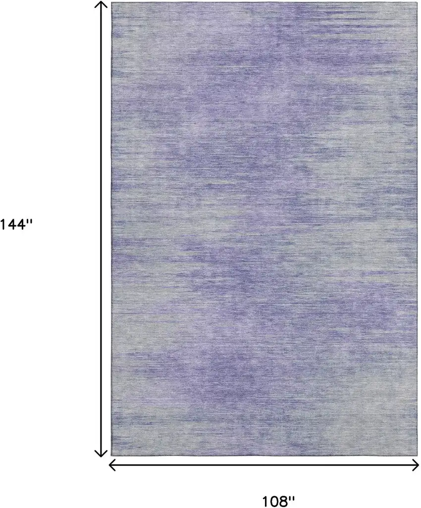 Plum And Ivory Abstract Washable Area Rug With UV Protection Photo 3