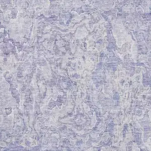 Photo of Plum And Ivory Abstract Washable Area Rug With UV Protection