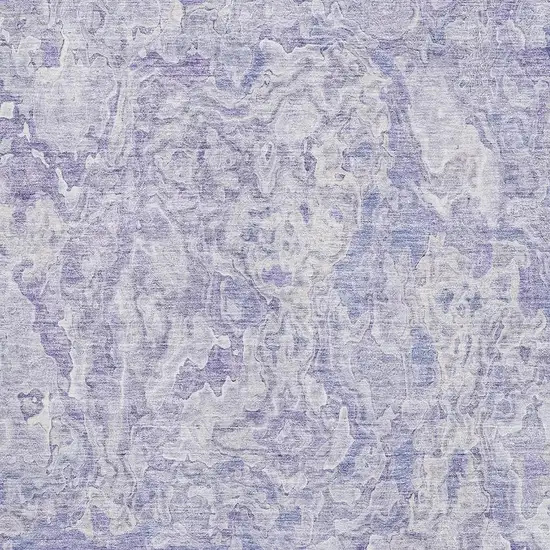 Plum And Ivory Abstract Washable Area Rug With UV Protection Photo 3