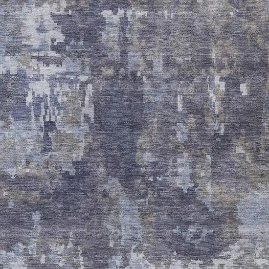 Plum And Ivory Abstract Washable Indoor Outdoor Area Rug Photo 2